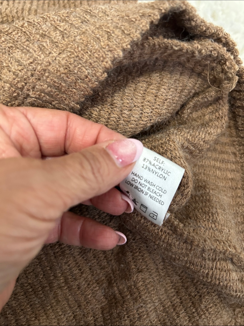 Blue Blush Oversized Ribbed Shacket Brown - Picture 8 of 8